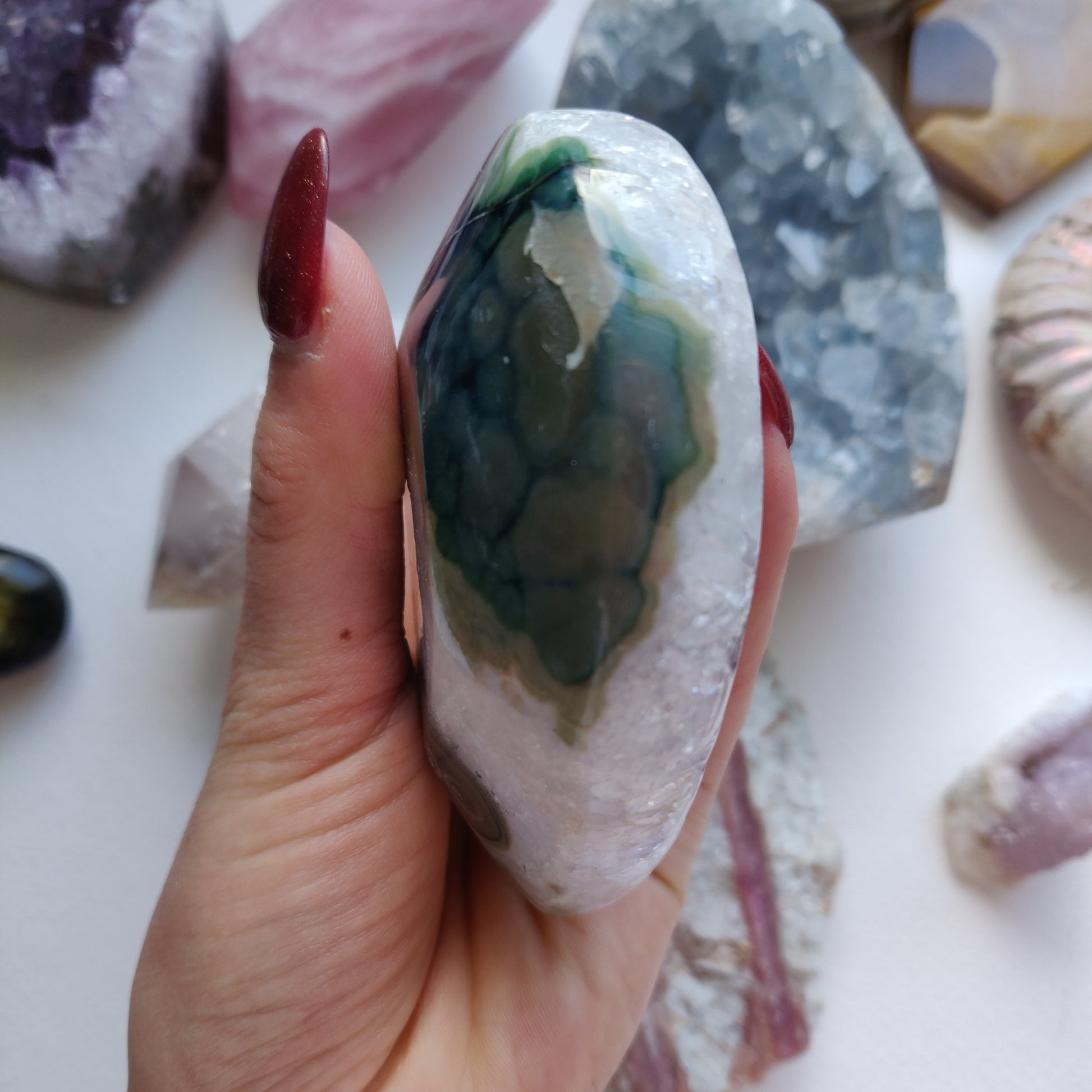 Amethyst Geode / Agate Heart (#1A) - Simply Affinity