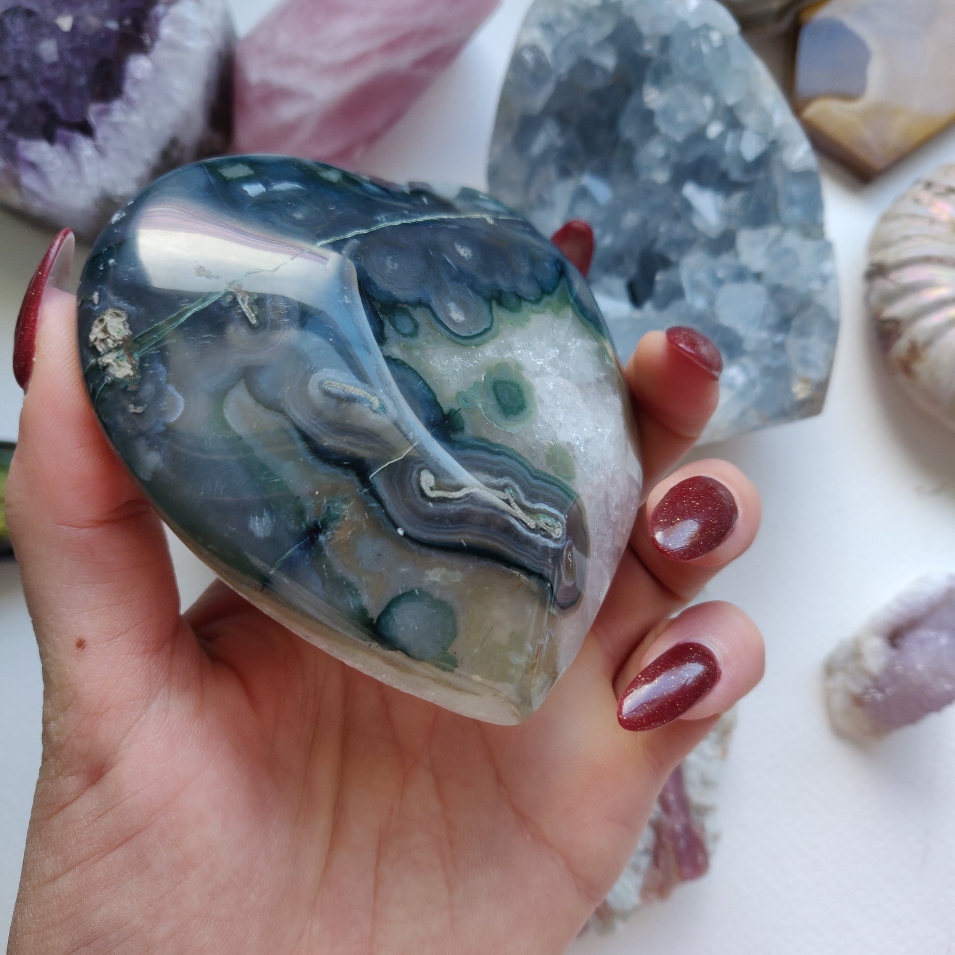 Amethyst Geode / Agate Heart (#1A) - Simply Affinity