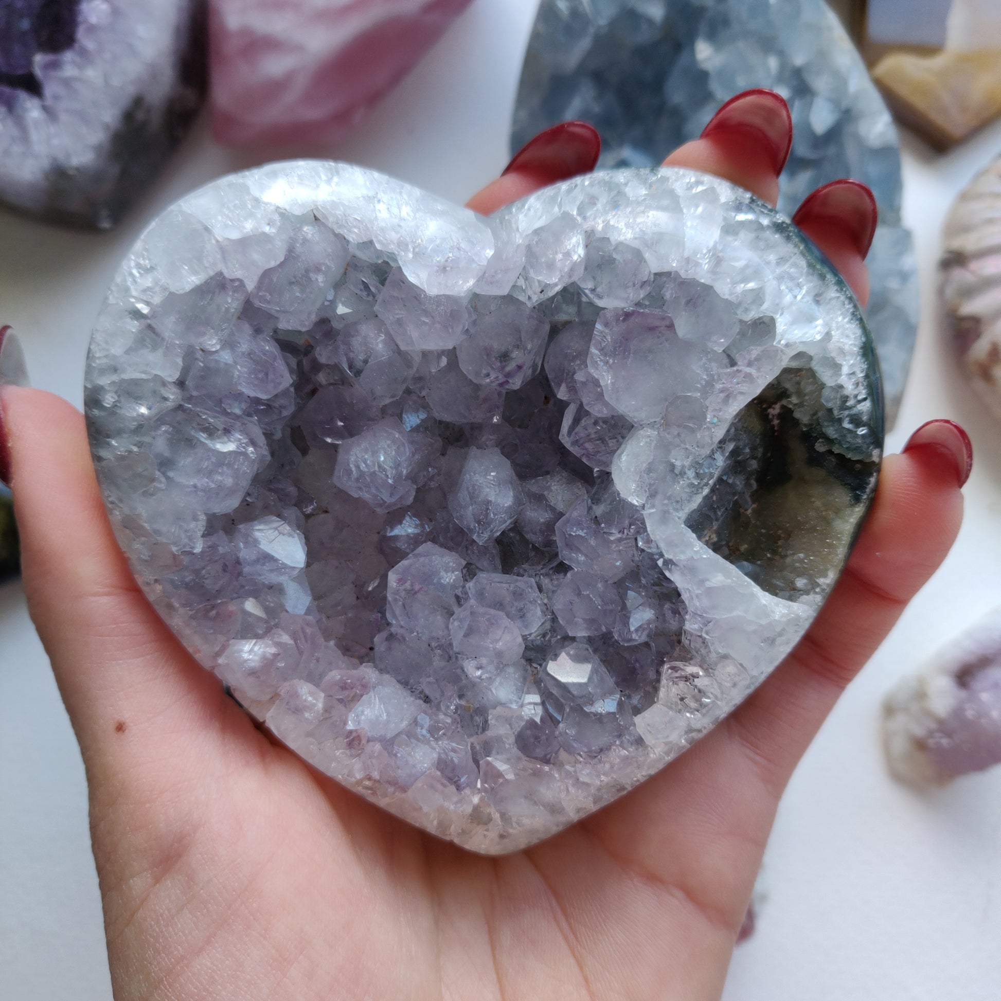 Amethyst Geode / Agate Heart (#1A) - Simply Affinity