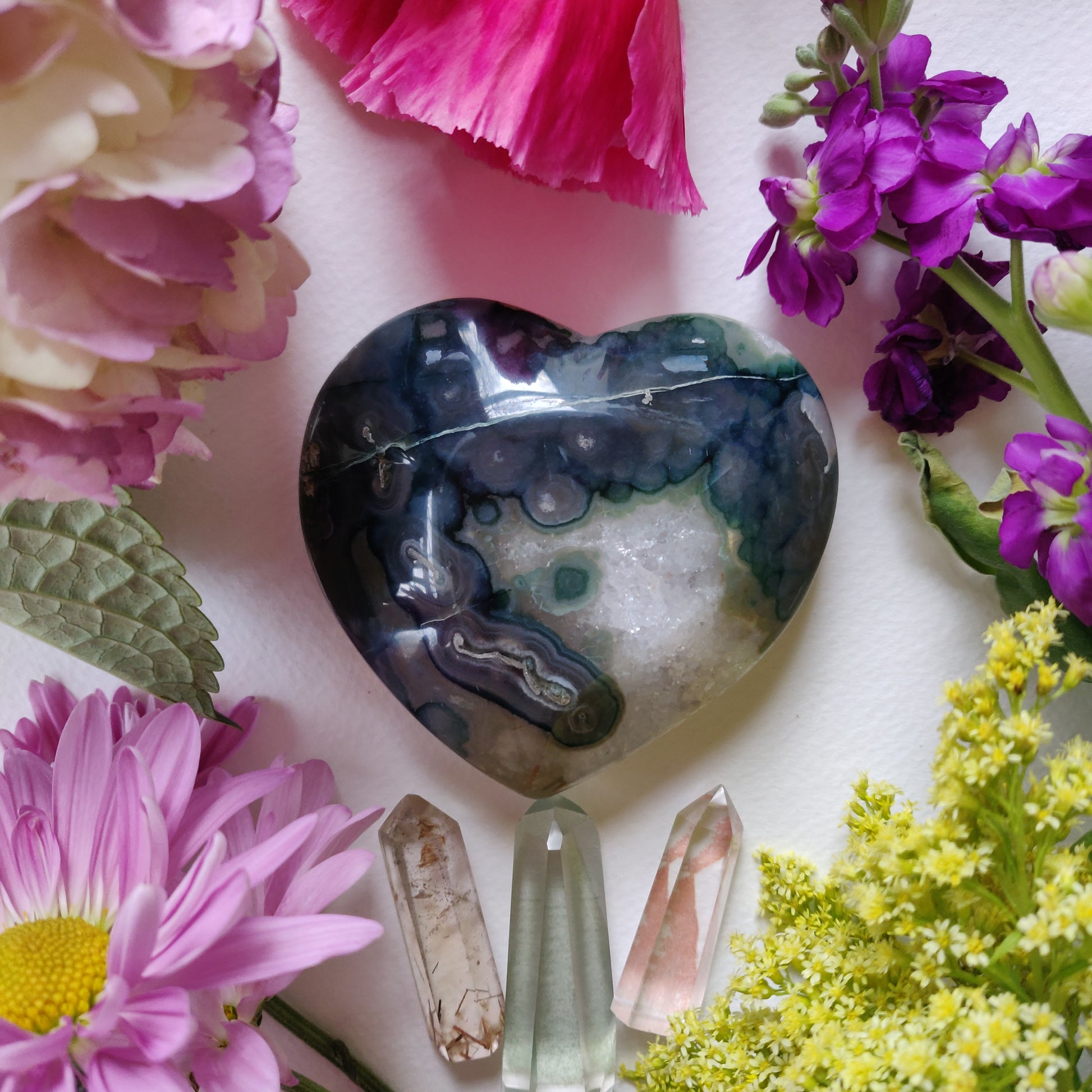 Amethyst Geode / Agate Heart (#1A) - Simply Affinity