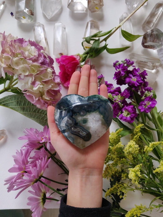 Amethyst Geode / Agate Heart (#1A) - Simply Affinity