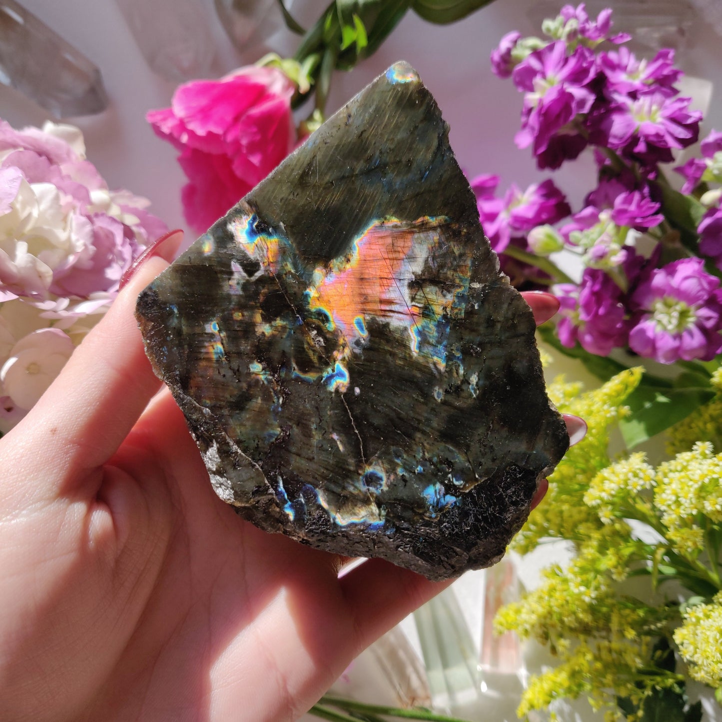 Labradorite Slab - Self-Standing (#50) - Simply Affinity