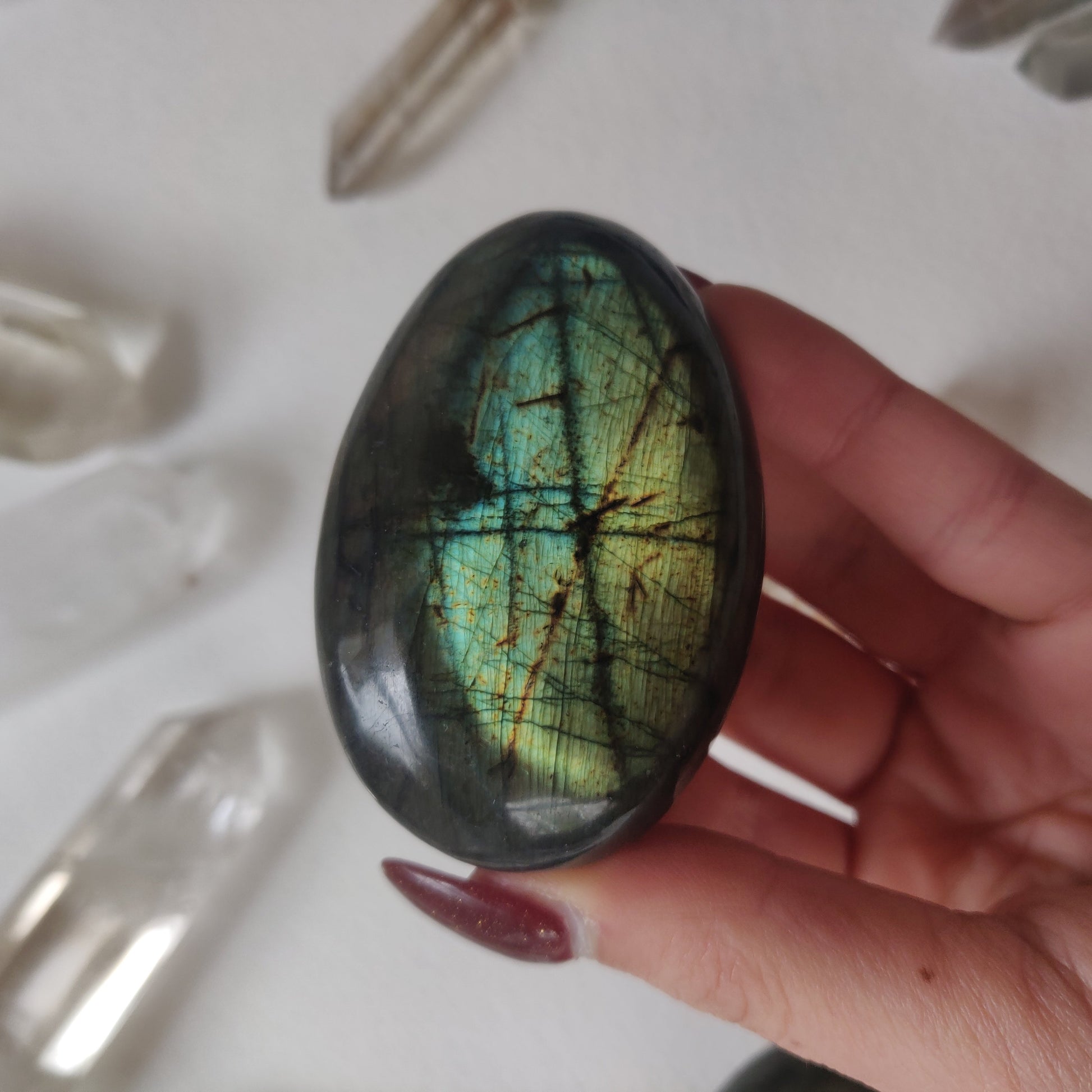 Labradorite Palm Stone (#132A) - Simply Affinity