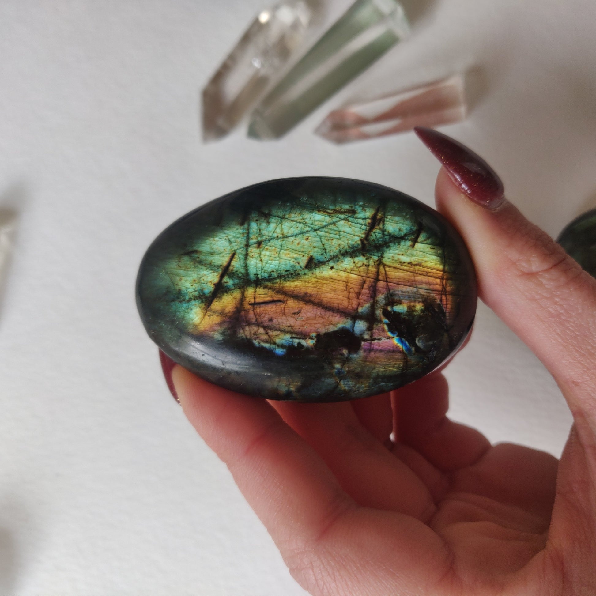 Labradorite Palm Stone (#132A) - Simply Affinity