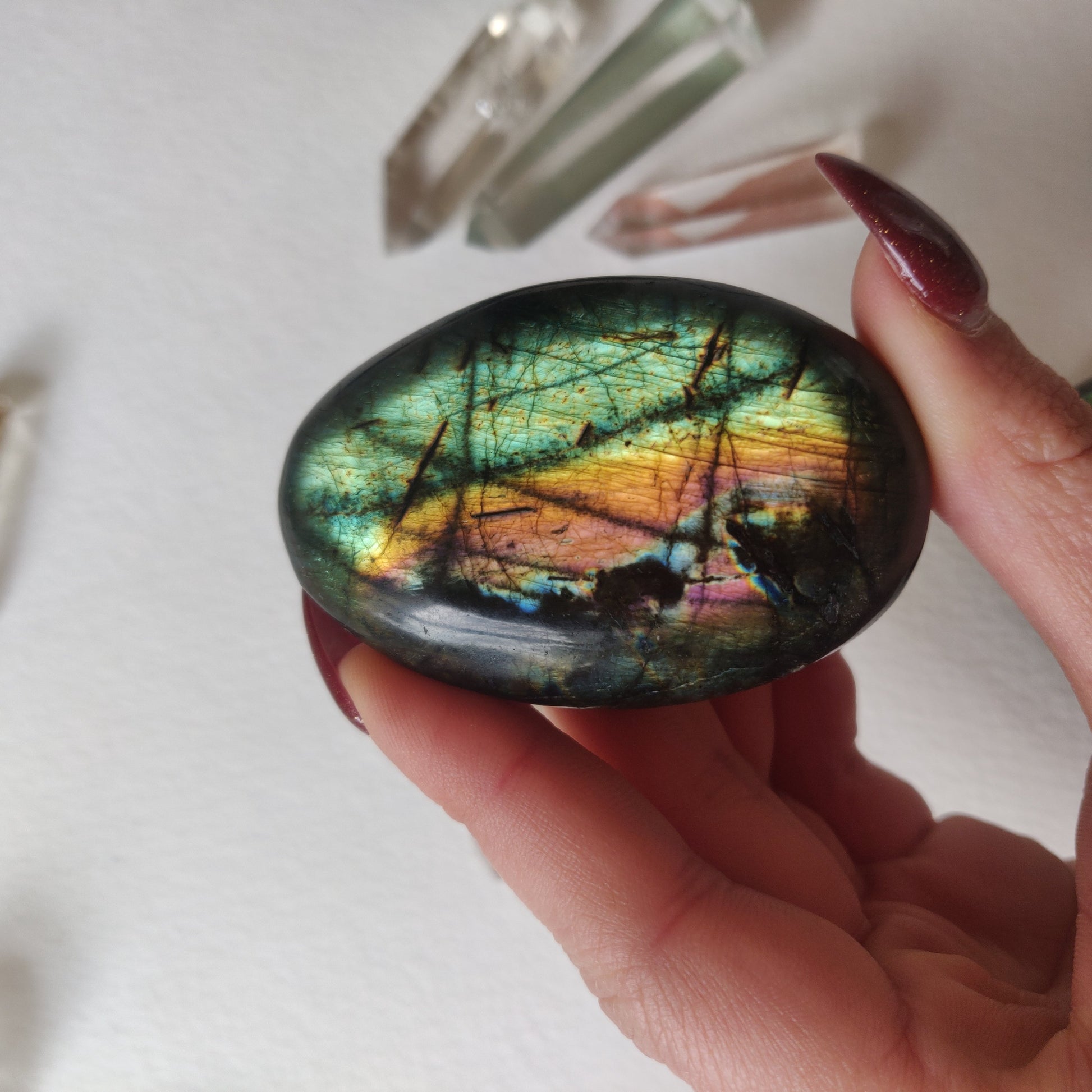 Labradorite Palm Stone (#132A) - Simply Affinity