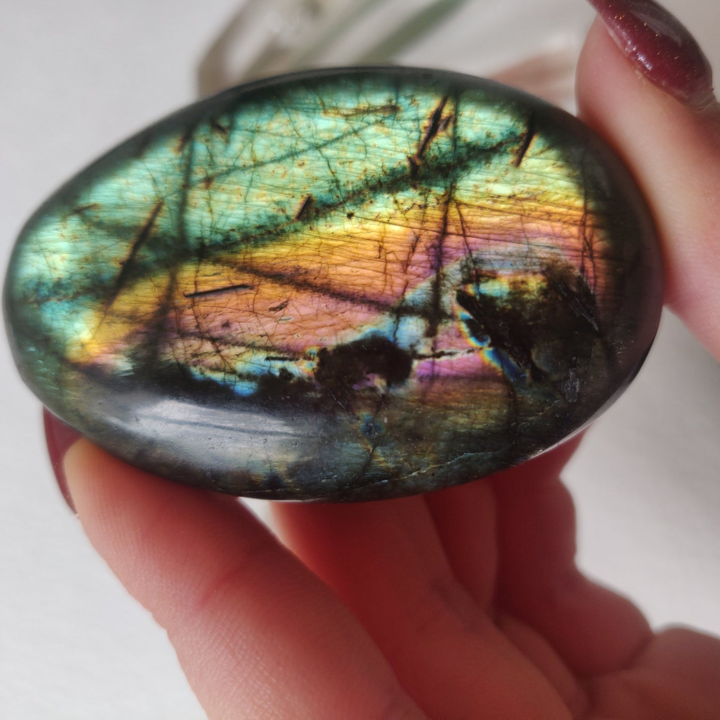 Labradorite Palm Stone (#132A) - Simply Affinity
