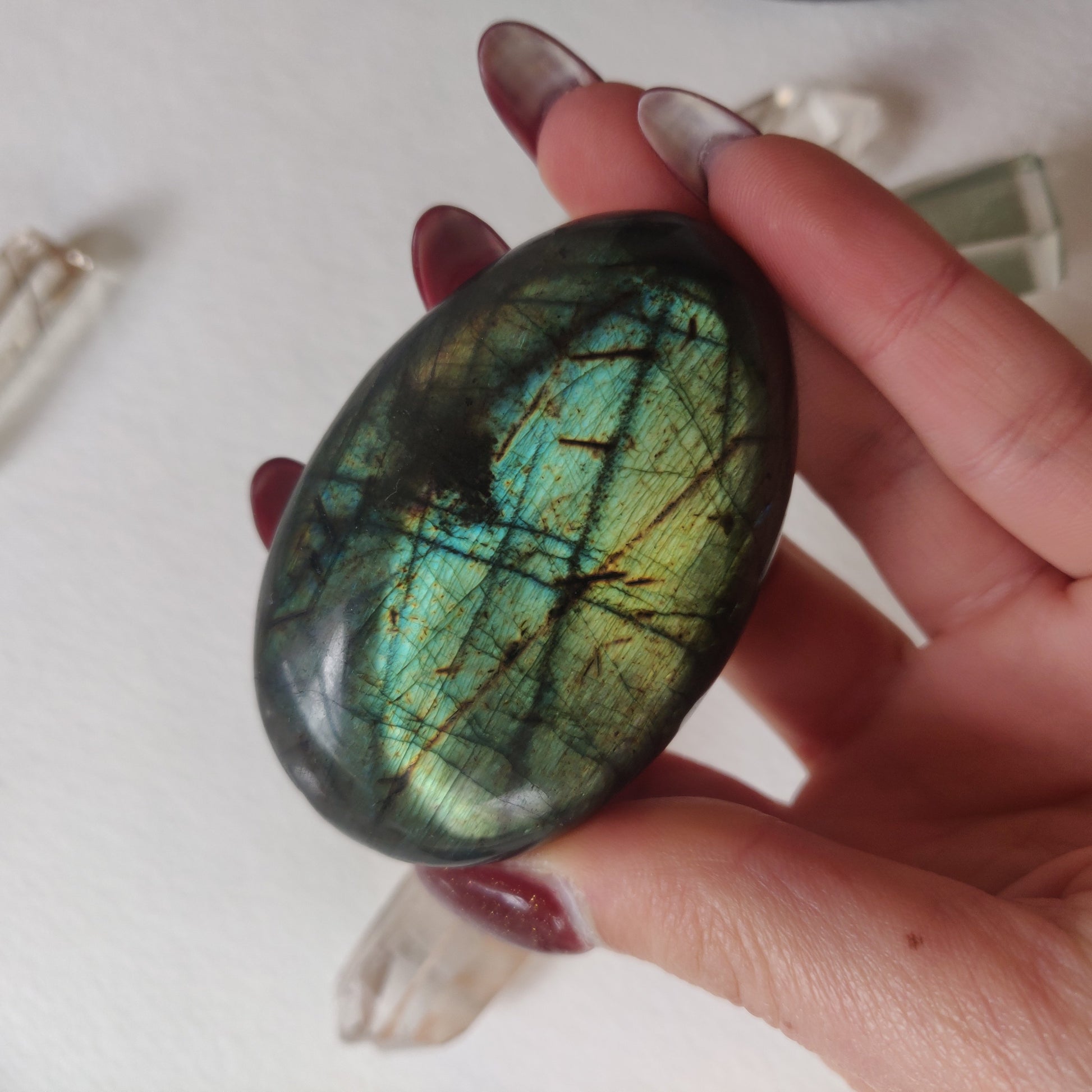 Labradorite Palm Stone (#132A) - Simply Affinity