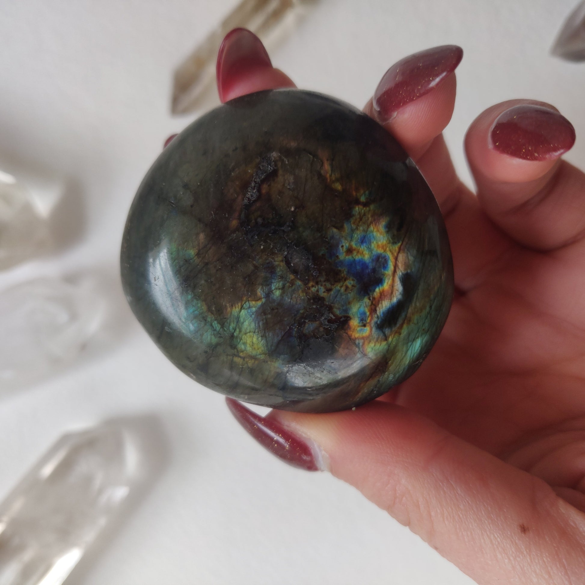 Labradorite Palm Stone (#119A) - Simply Affinity