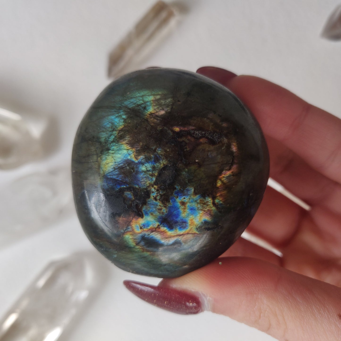 Labradorite Palm Stone (#119A) - Simply Affinity