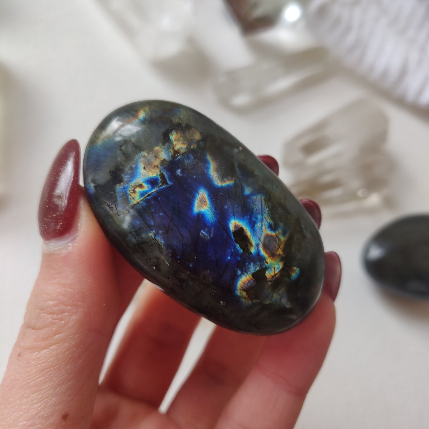 Labradorite Palm Stone (#113A) - Simply Affinity
