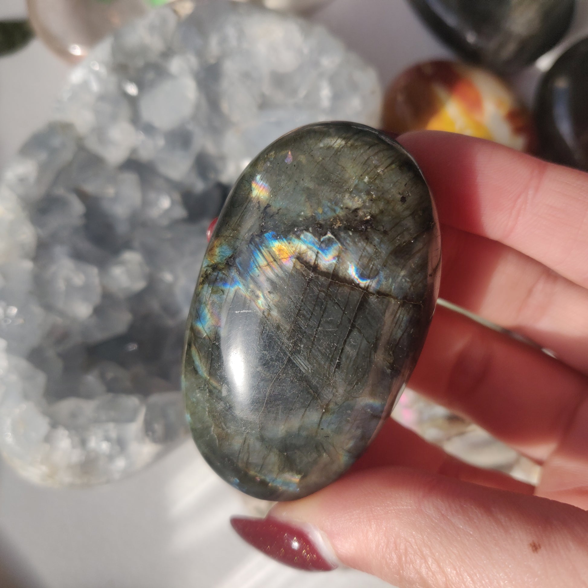 Labradorite Palm Stone (#113A) - Simply Affinity