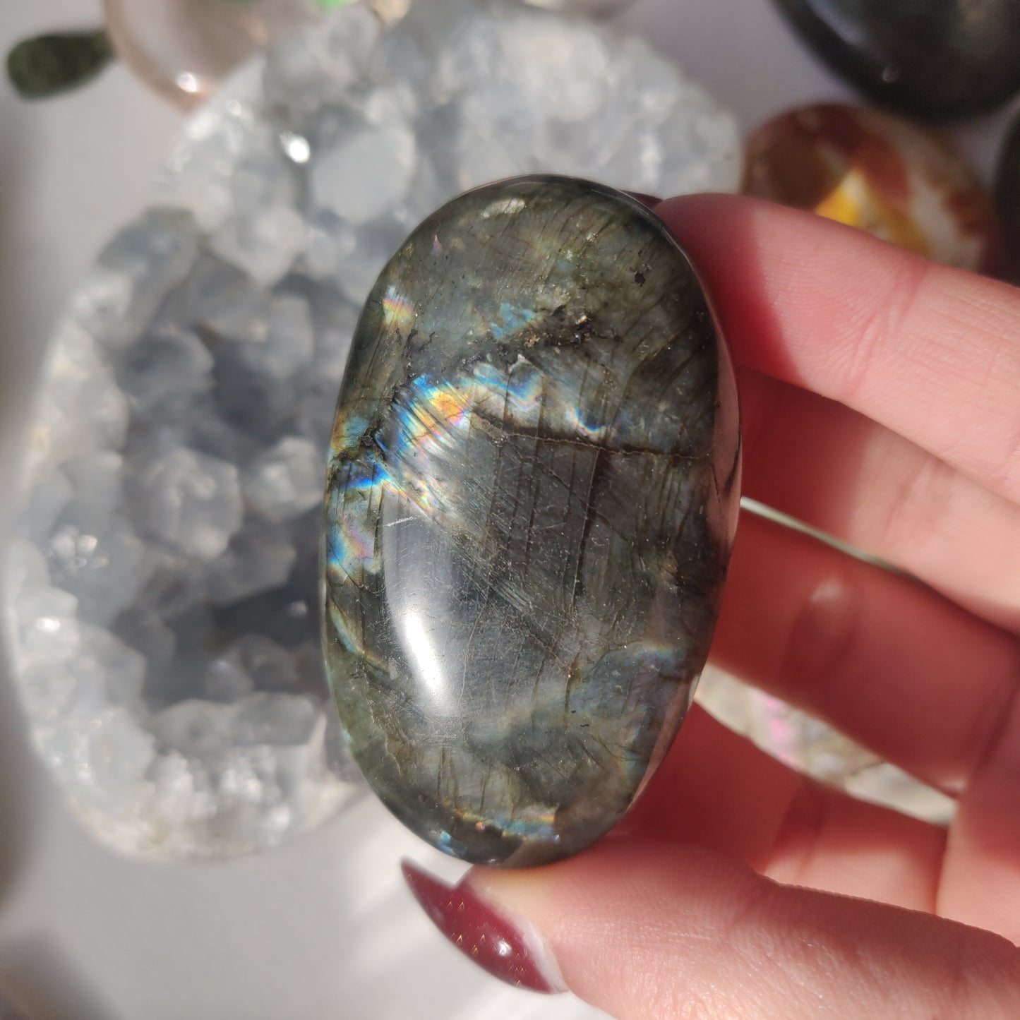 Labradorite Palm Stone (#113A) - Simply Affinity