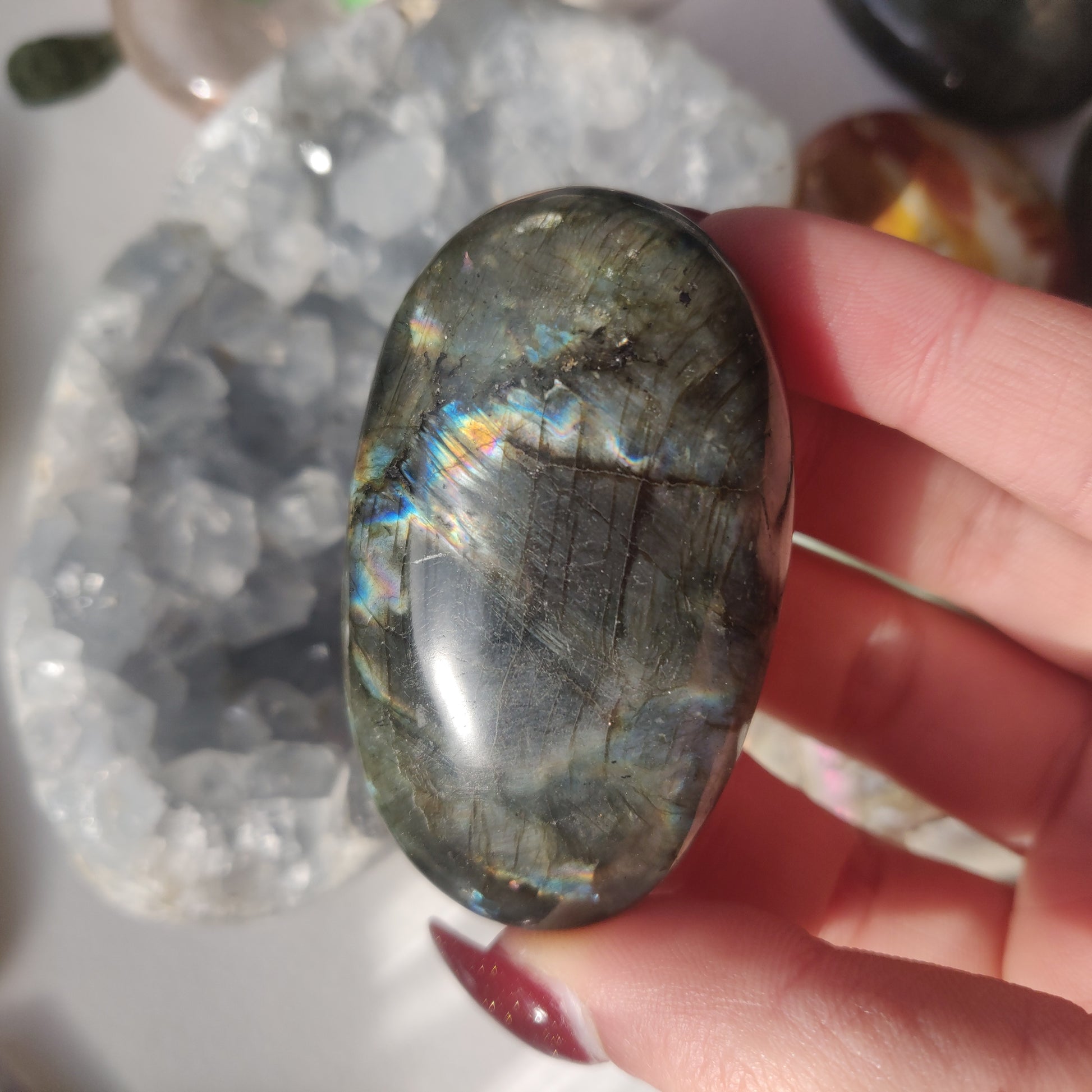 Labradorite Palm Stone (#113A) - Simply Affinity