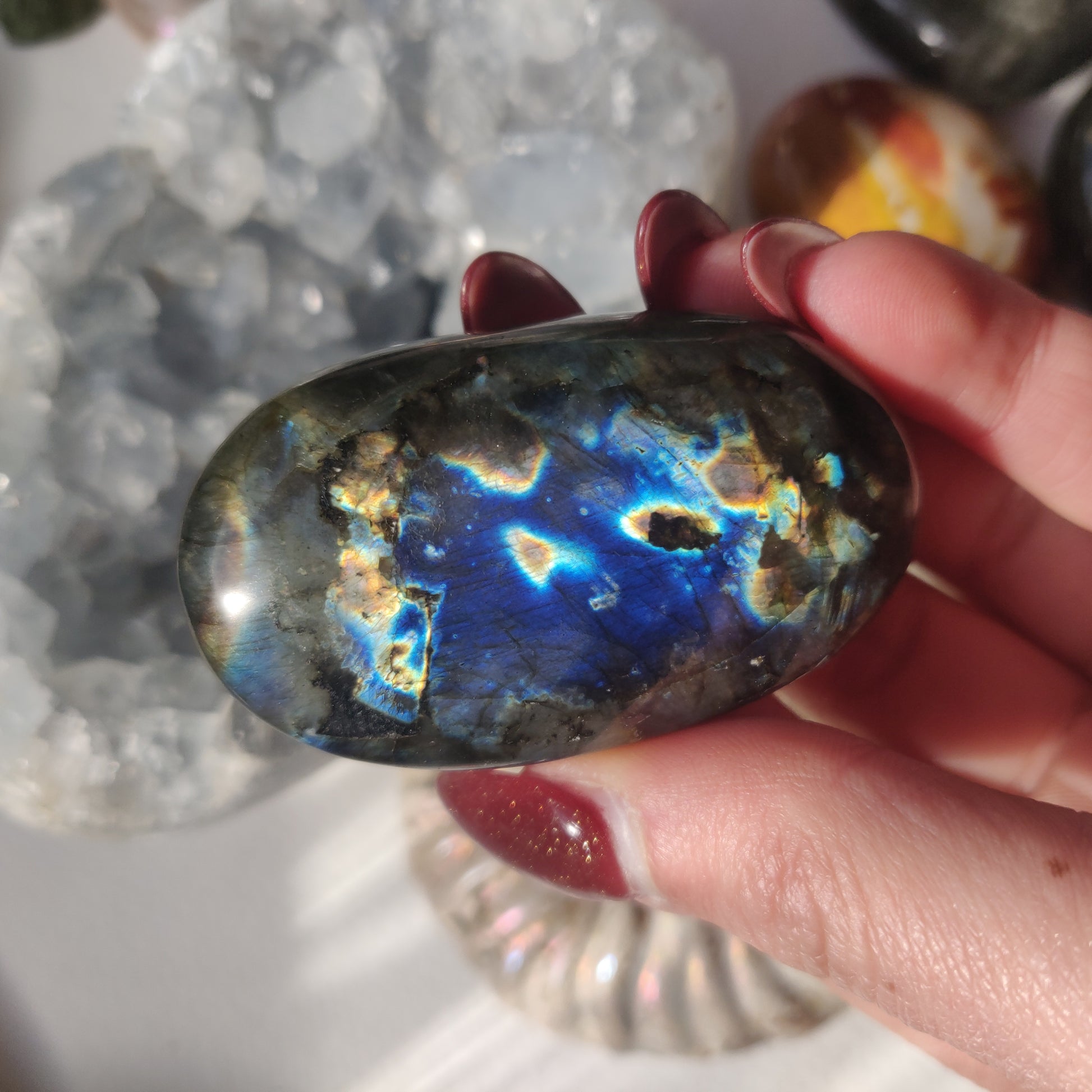 Labradorite Palm Stone (#113A) - Simply Affinity