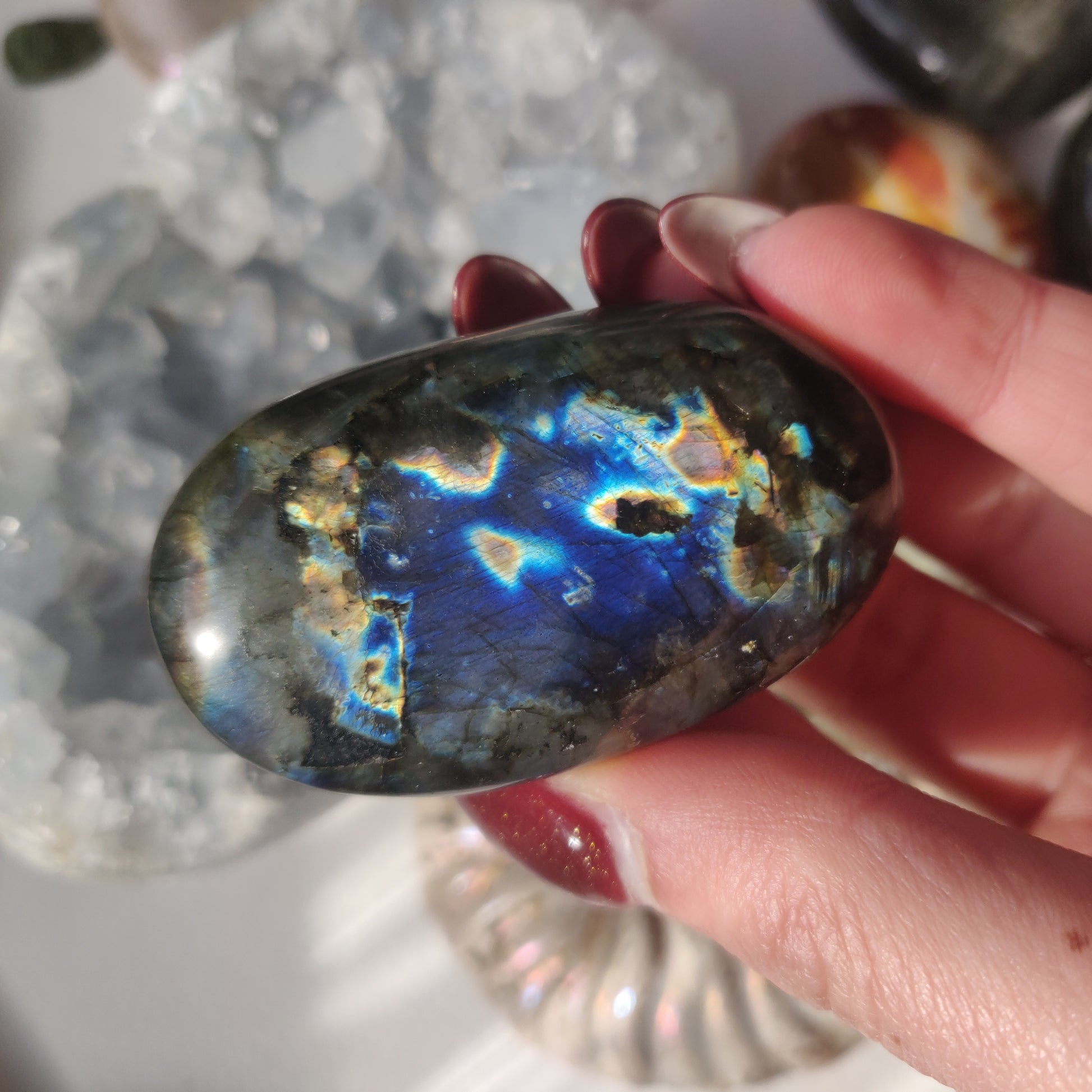 Labradorite Palm Stone (#113A) - Simply Affinity