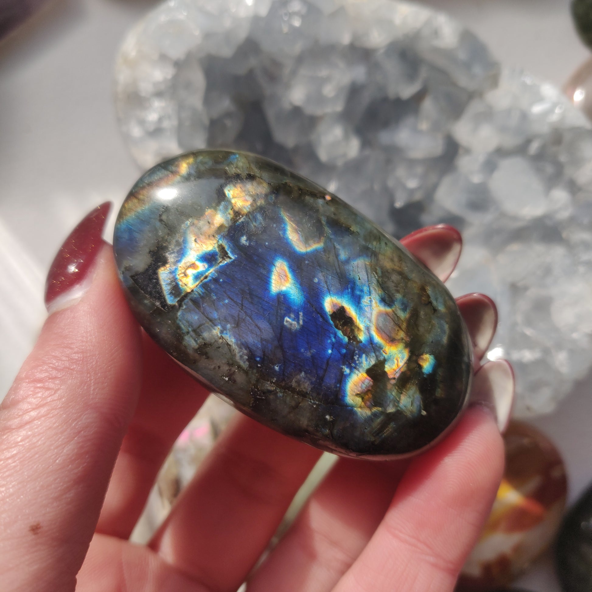 Labradorite Palm Stone (#113A) - Simply Affinity
