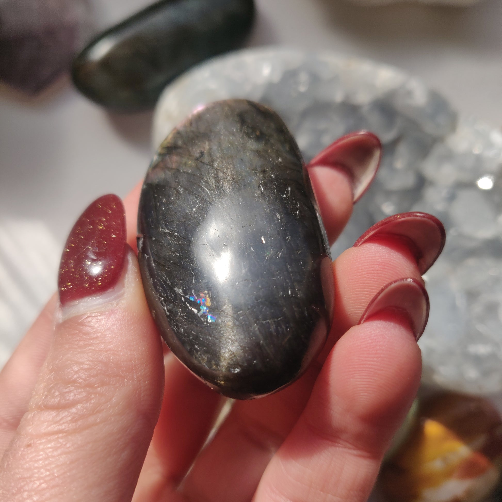 Labradorite Palm Stone (#124A) - Simply Affinity