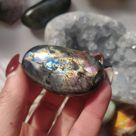 Labradorite Palm Stone (#124A) - Simply Affinity