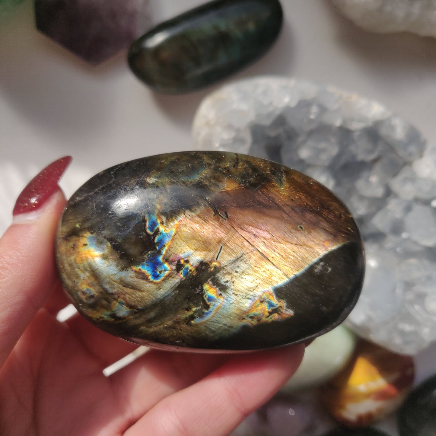 Labradorite Palm Stone (#53) - Simply Affinity