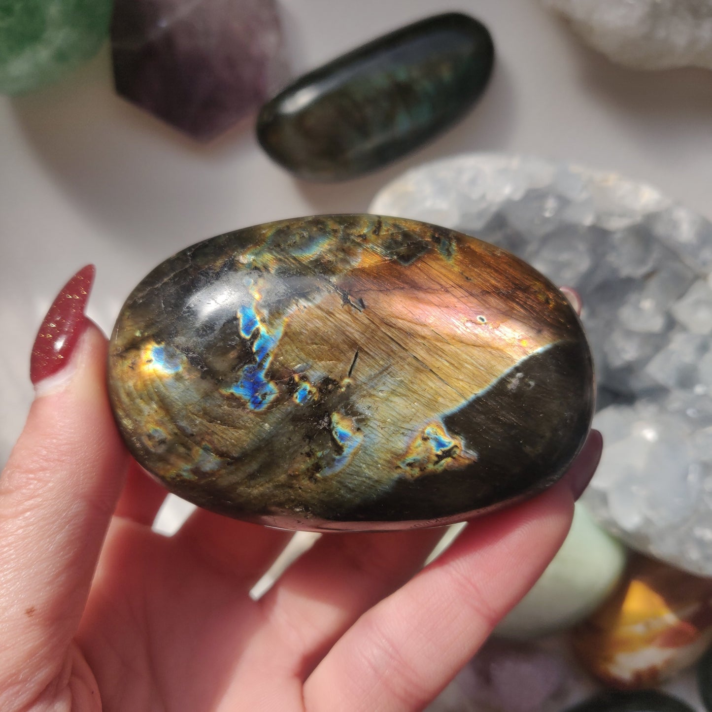 Labradorite Palm Stone (#53) - Simply Affinity