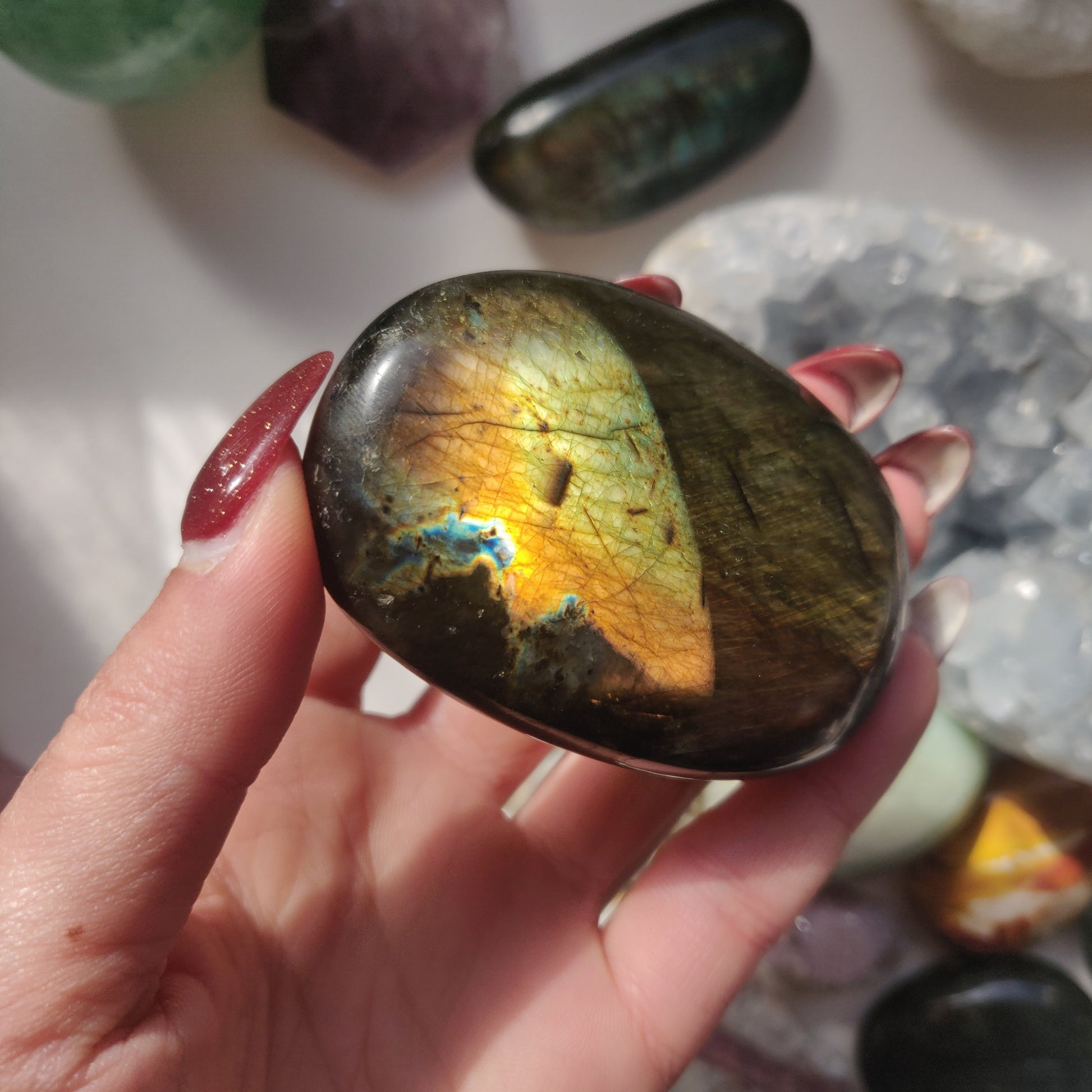 Labradorite Palm Stone (#53) - Simply Affinity