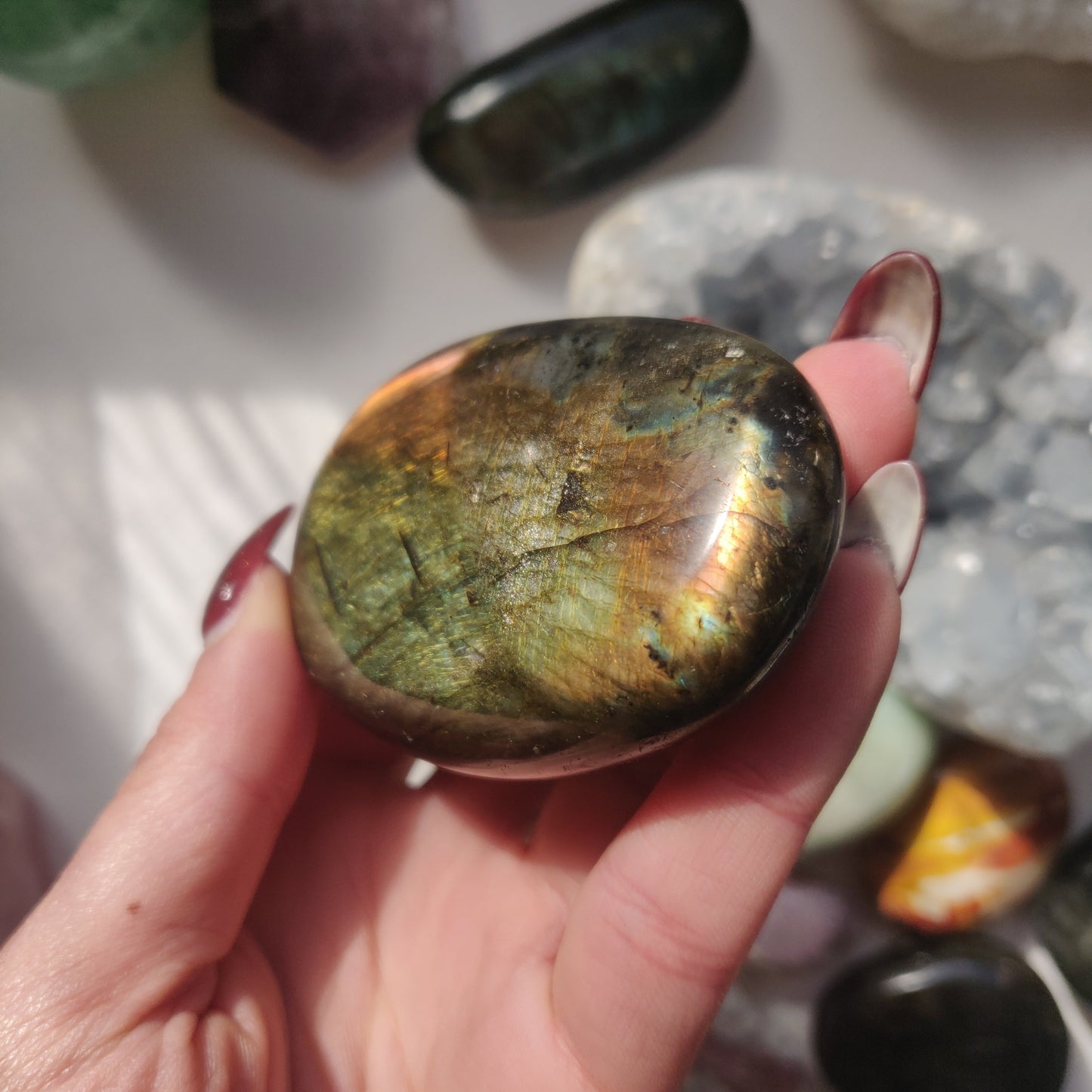 Labradorite Palm Stone (#53) - Simply Affinity