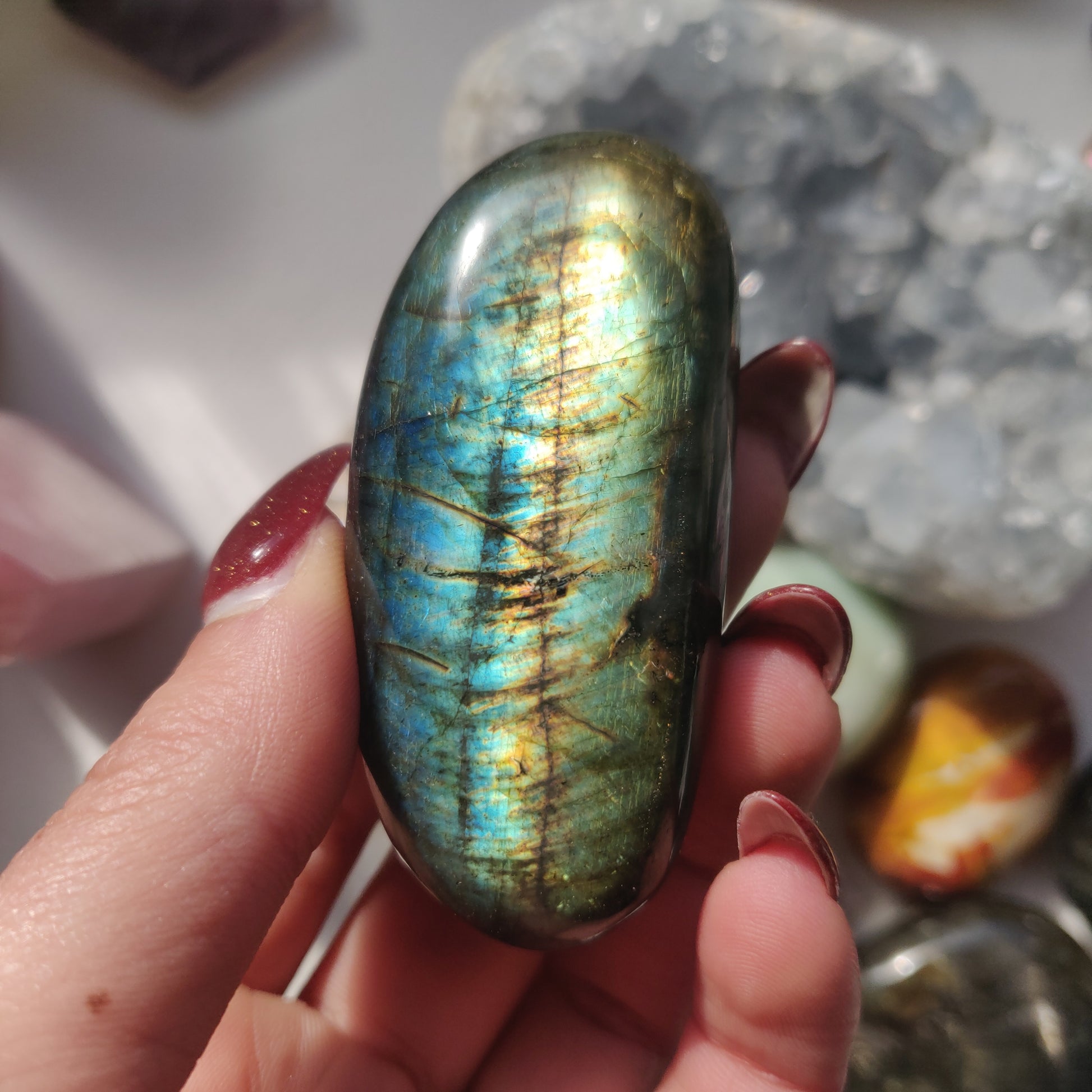 Labradorite Palm Stone (#114A) - Simply Affinity