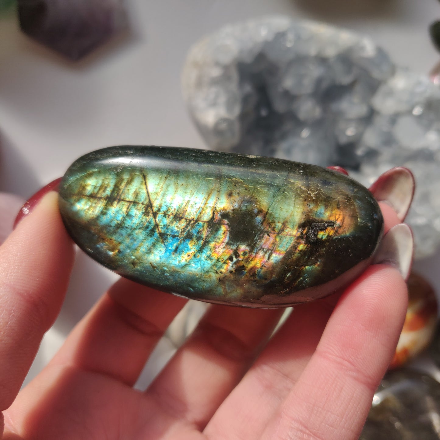 Labradorite Palm Stone (#114A) - Simply Affinity