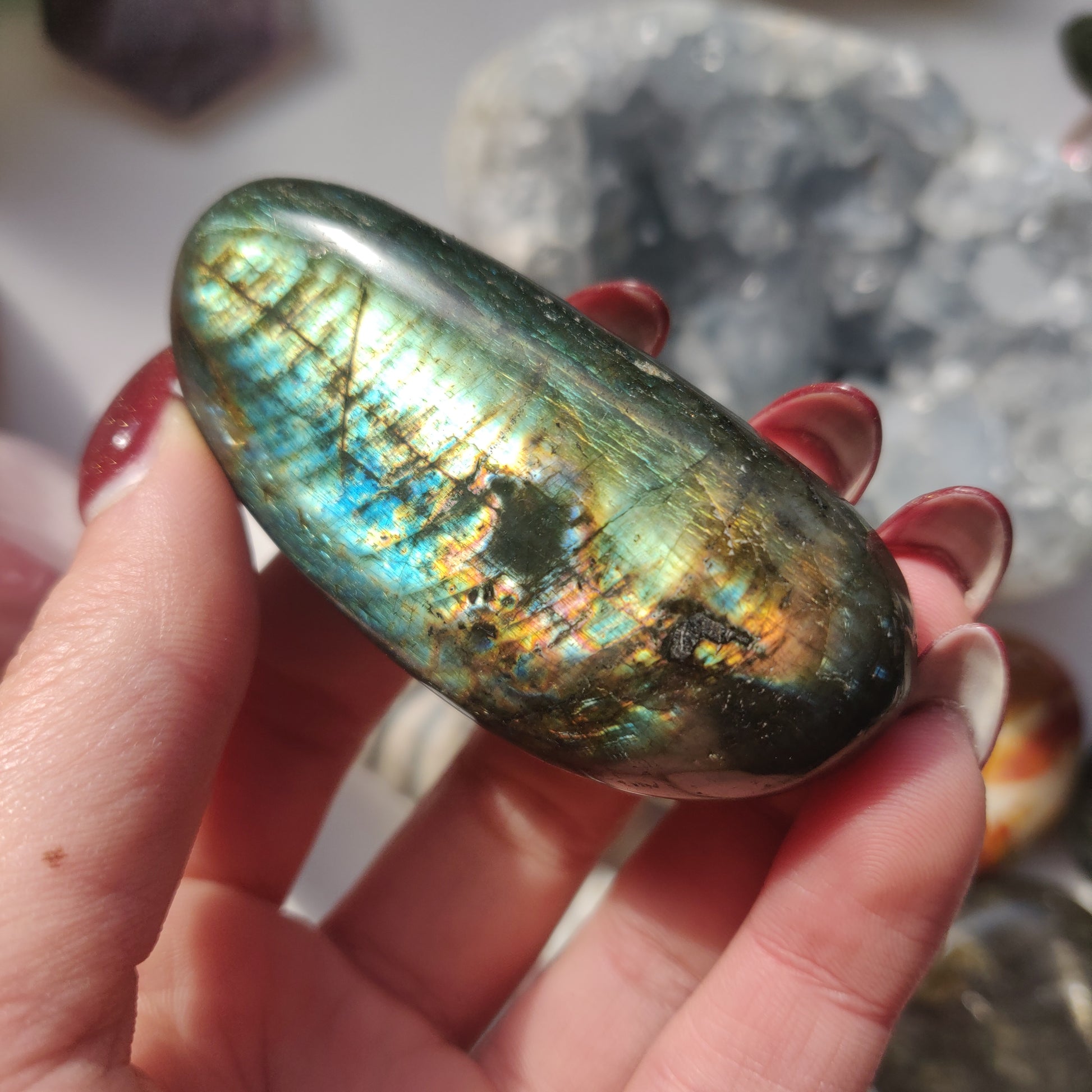 Labradorite Palm Stone (#114A) - Simply Affinity