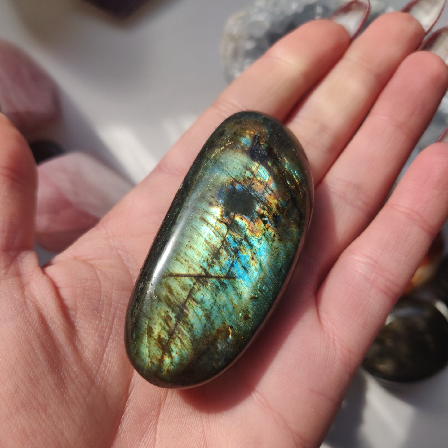 Labradorite Palm Stone (#114A) - Simply Affinity