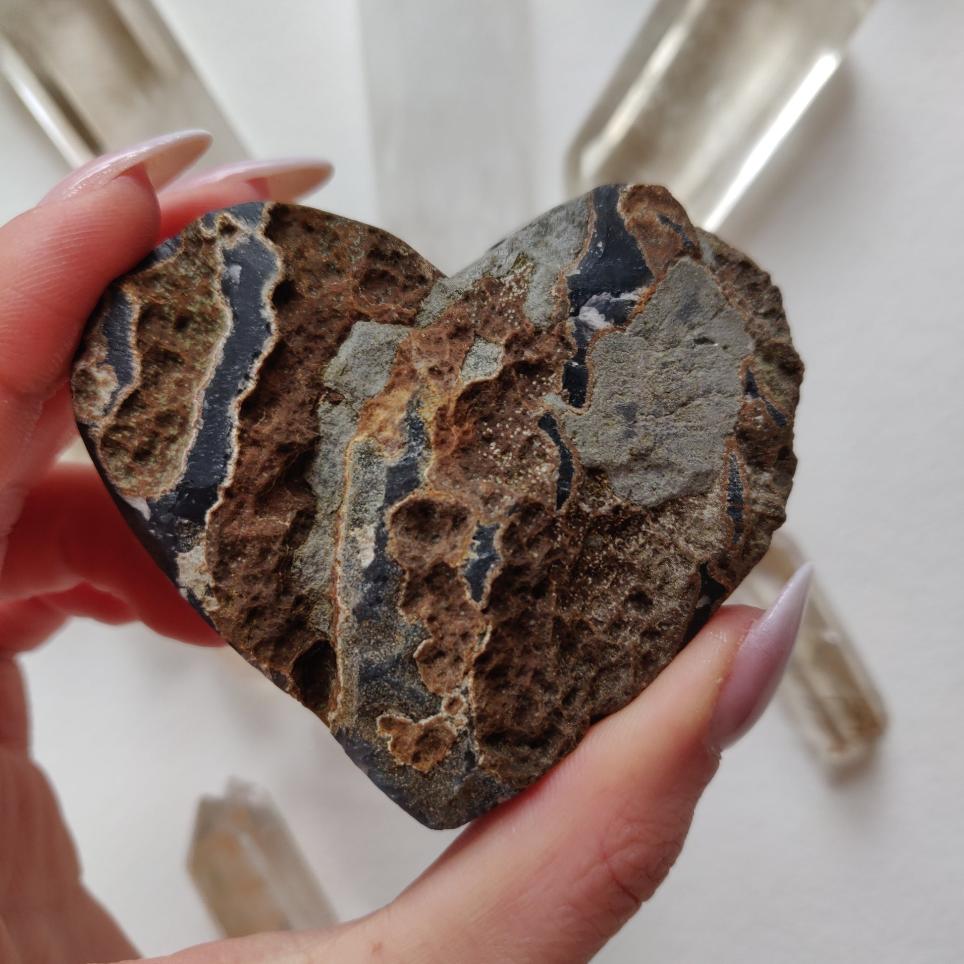 Amethyst Geode Heart (#2A) - Simply Affinity