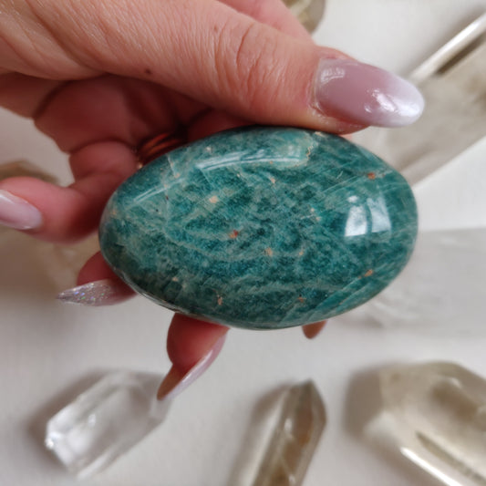 Amazonite Palm Stone (#5A) - Simply Affinity