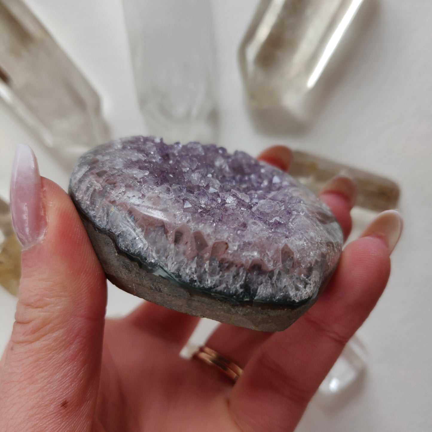Amethyst Geode Heart (#3A) - Simply Affinity