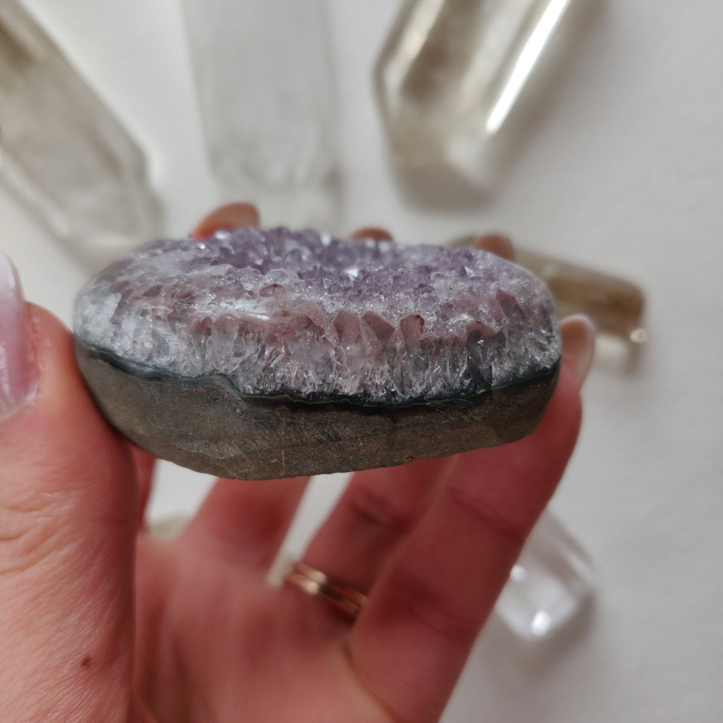 Amethyst Geode Heart (#3A) - Simply Affinity