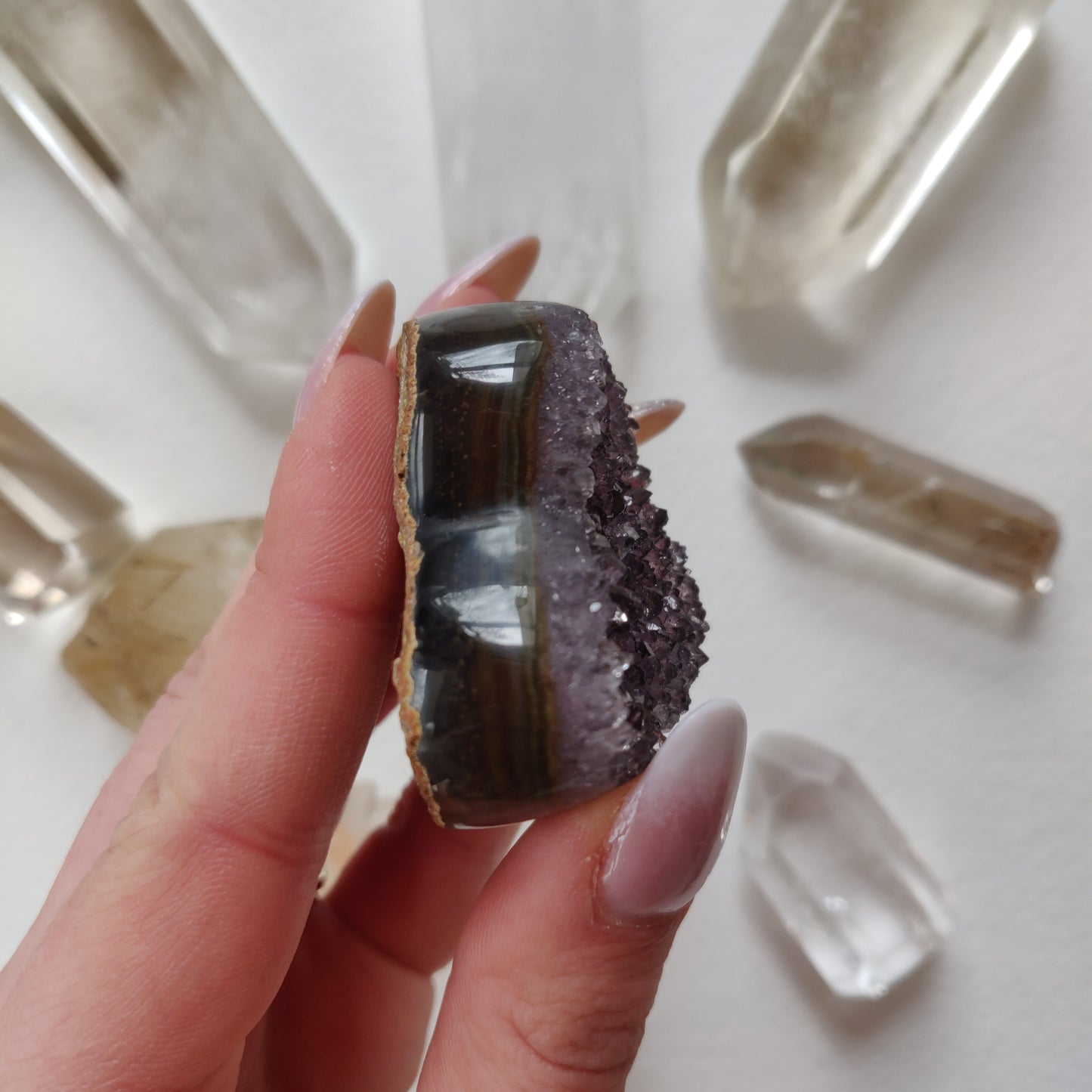 Amethyst Geode Heart (#4A) - Simply Affinity