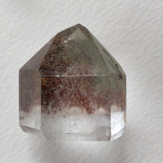 Garden Quartz Point, Lodolite Point with Green Chlorite Inclusions (#2A)
