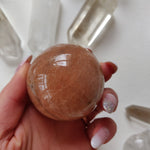 Peach Moonstone Sphere (#2)