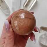 Peach Moonstone Sphere (#2)