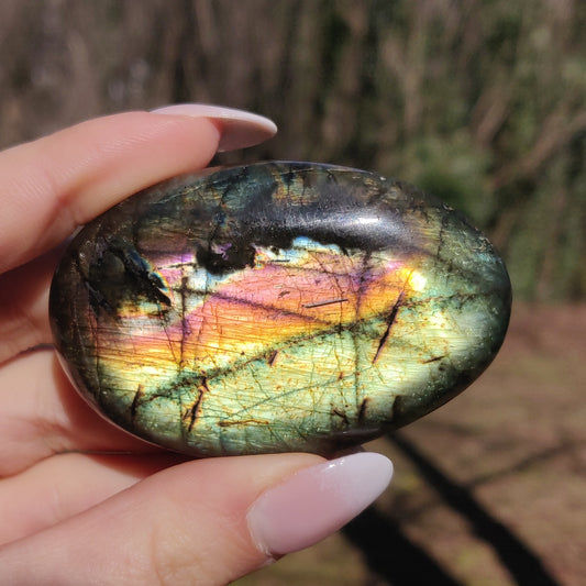 Labradorite Palm Stone (#132A) - Simply Affinity