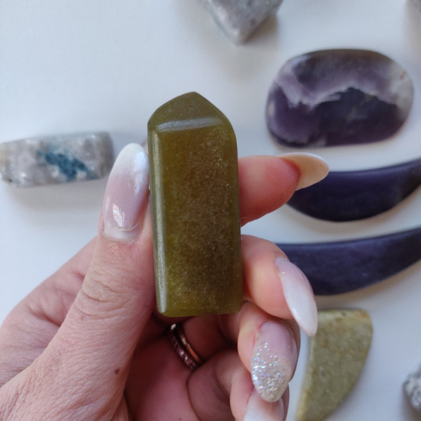 Gaia Euphoralite Tower - Green Lepidolite (#3)