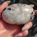 Rainbow Moonstone Palm Stone (#3)