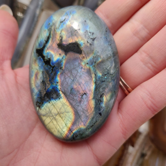 Labradorite Palm Stone (#139)