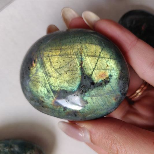 Labradorite Palm Stone (#166)