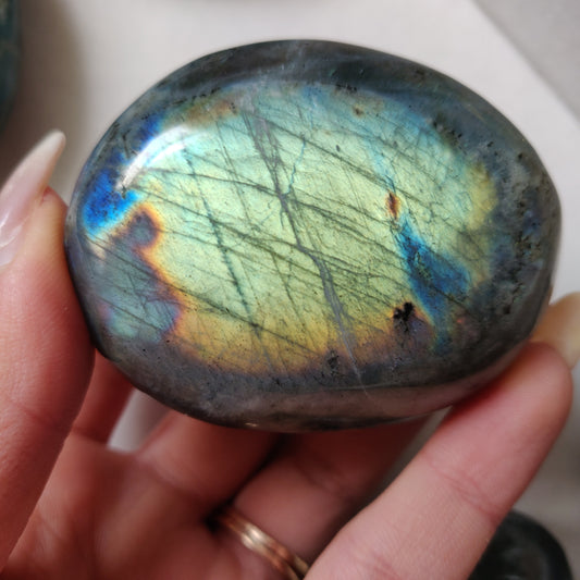 Labradorite Palm Stone (#166)