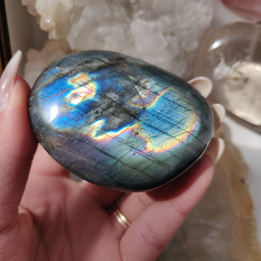 Labradorite Palm Stone (#158)