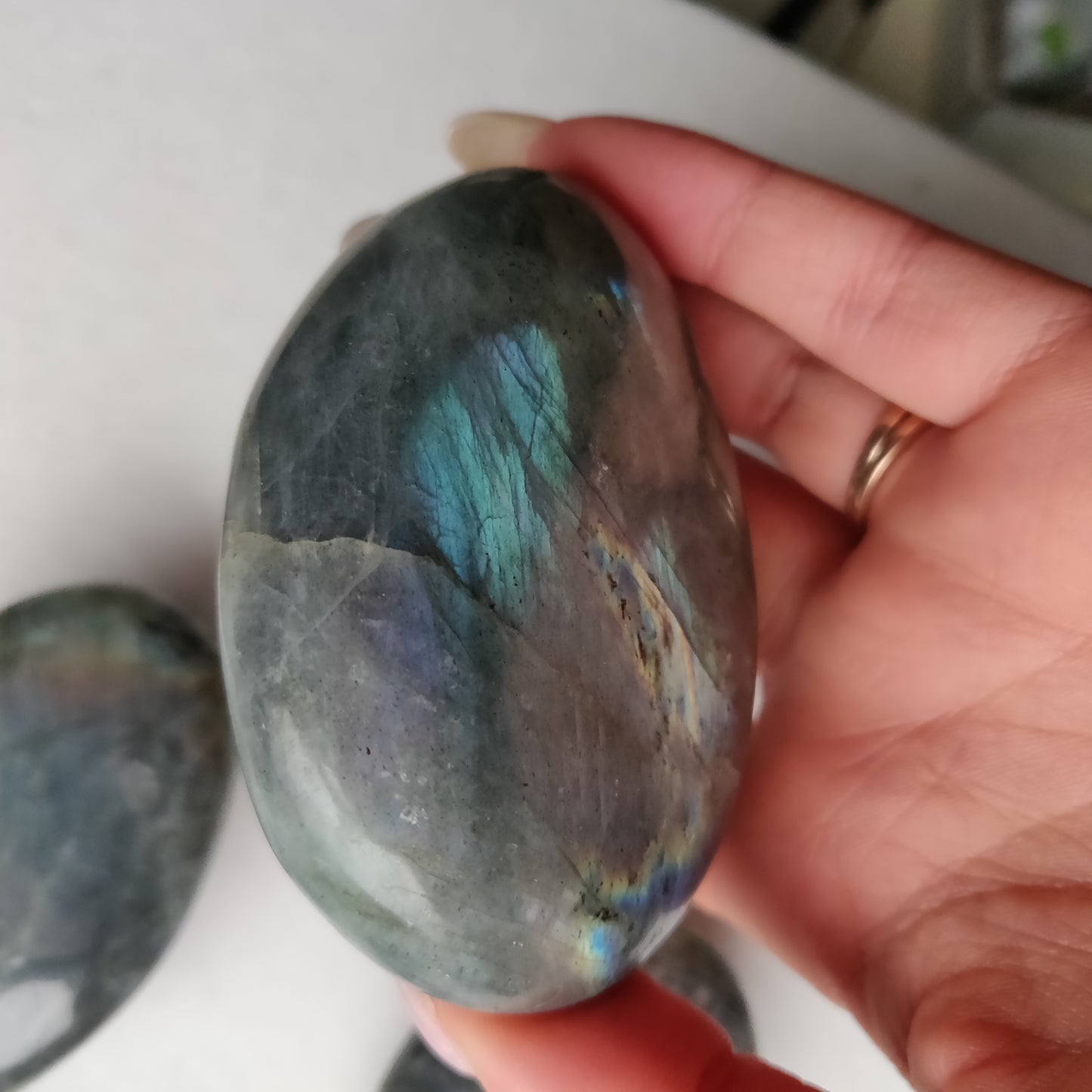 Labradorite Palm Stone (#187)