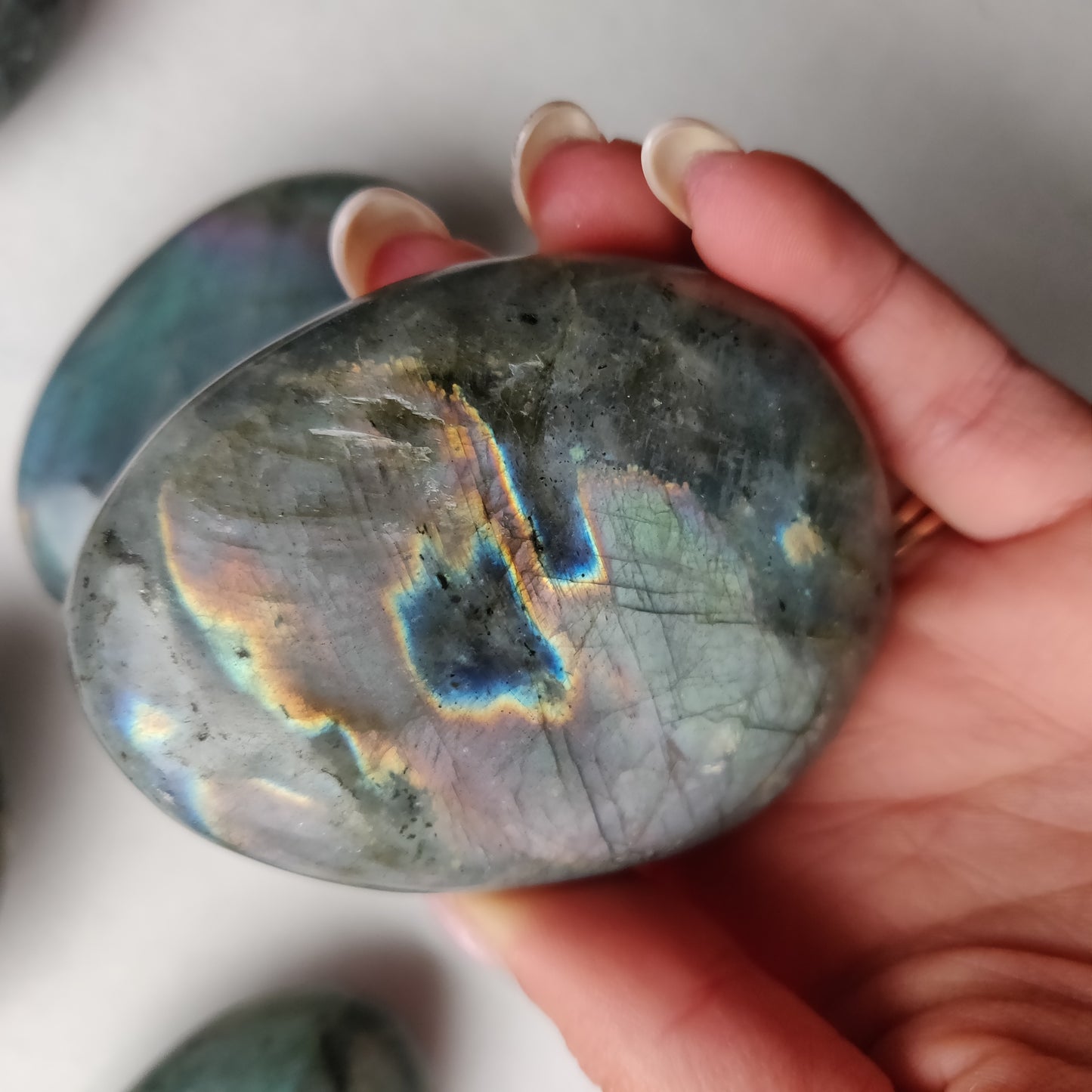 Labradorite Palm Stone (#187)