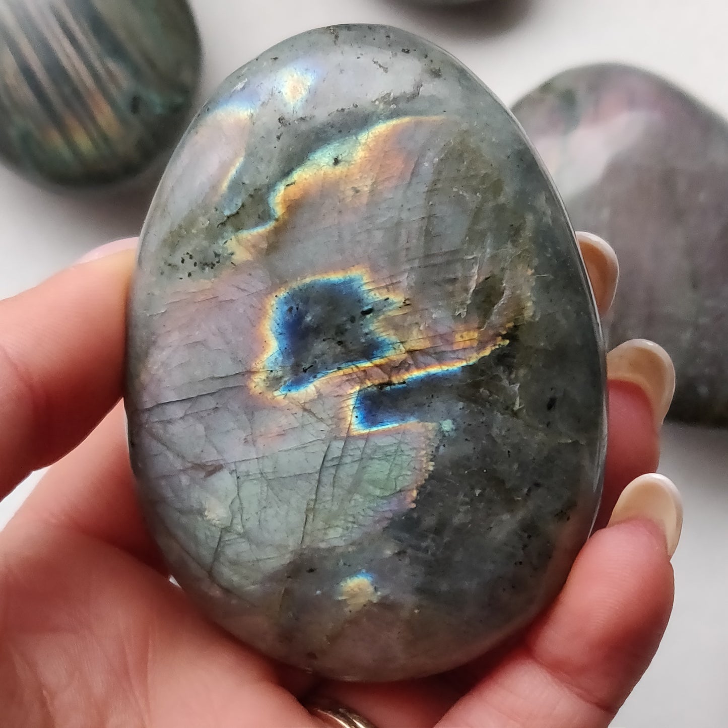 Labradorite Palm Stone (#187)