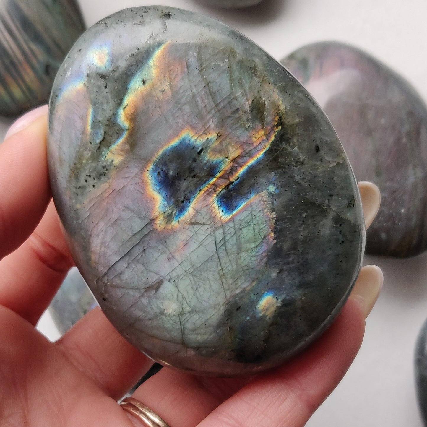 Labradorite Palm Stone (#187)