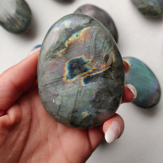 Labradorite Palm Stone (#187)